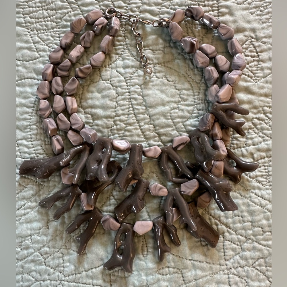 Women’s Statement Necklace Fake Coral Costume Jewelry
